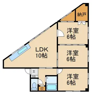 枚方八番館【5階】の間取り