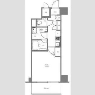 ハーモニーレジデンス菊川ステーションフロント【3階】の間取り