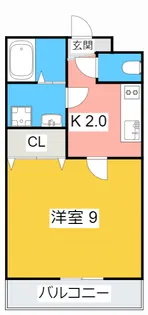 アンプルール リーブル 田園【2階】の間取り