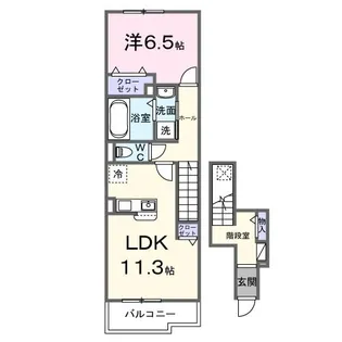 カメリア双葉【2階】の間取り