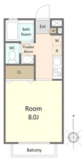 コーポトキワI【2階】の間取り