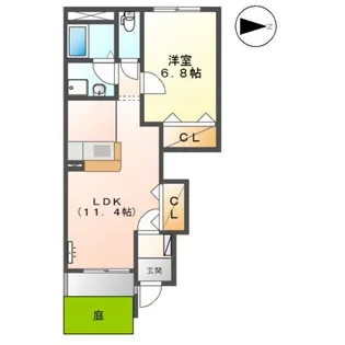 フィロス【1階】の間取り