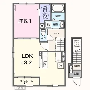 J・プレリュード【2階】の間取り