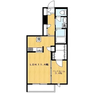 メゾンドパール【2階】の間取り
