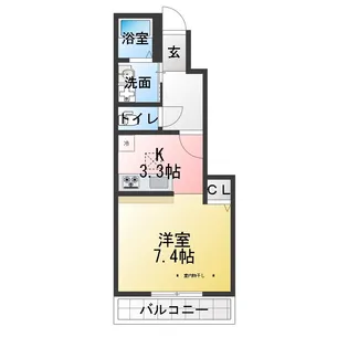 アムール【1階】の間取り