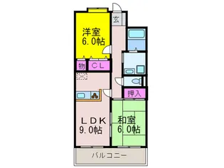 ハイムグローリーII【2階】の間取り