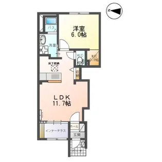 ハピネスガーデン【1階】の間取り