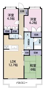 ラークビレッジ【3階】の間取り