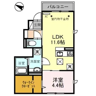メゾンアイリス ココア【1階】の間取り
