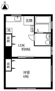 KMハイツ【1階】の間取り