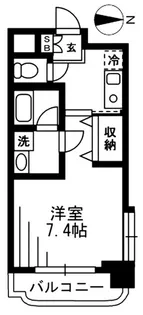 クリスタル大森【3階】の間取り