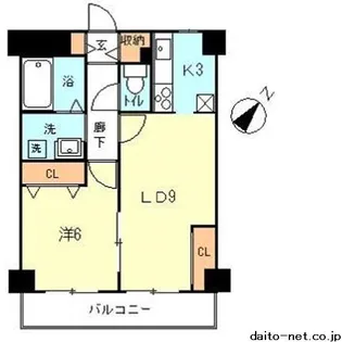ローズデール【4階】の間取り