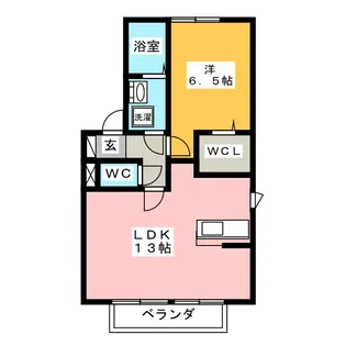 セジュールきよし B棟【2階】の間取り
