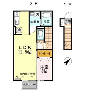 オルフェーヴル【2階】の間取り