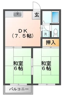 フォーブル貴船【2階】の間取り