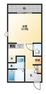 メゾンカルム【3階】の間取り