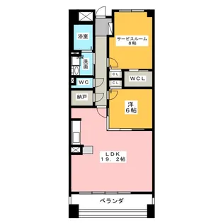 グラン・アベニュー名駅南【6階】の間取り