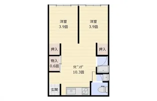 A BAOA QU(旧ドルフィン築地)【9階】の間取り