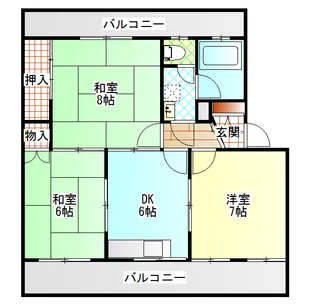 SKマンション【3階】の間取り