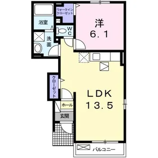 ベルニーム【1階】の間取り
