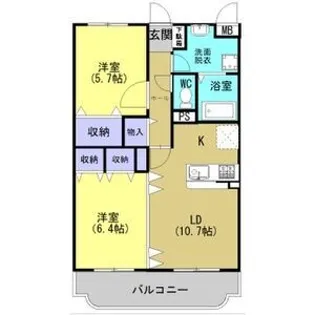 ユーミーグレース【3階】の間取り