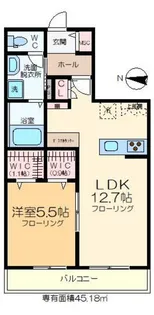 エバーブライトワン【2階】の間取り