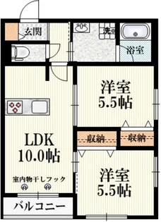 コスモス荻窪【2階】の間取り