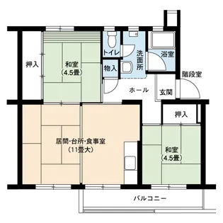 UR江南【1階】の間取り