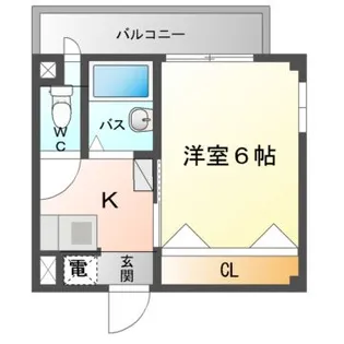 ギャラント石土【4階】の間取り