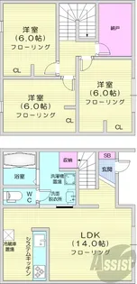 Himawari A棟【1階】の間取り