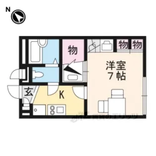 レオパレスK&K2【2階】の間取り