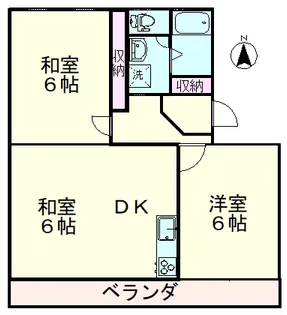 山本レジデンス【4階】の間取り