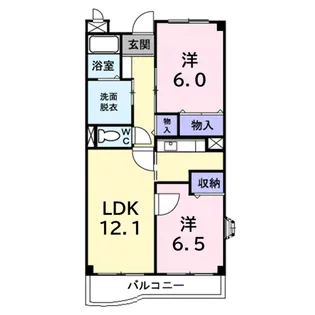 エステート草加第壱館【1階】の間取り