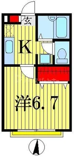 リリックコート新小岩【1階】の間取り