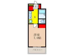パ-クサイド南茨木【2階】の間取り