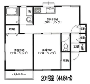 ボヌール【2階】の間取り