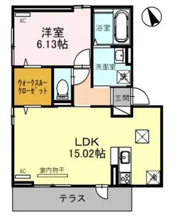 D-Place手柄 B棟【1階】の間取り