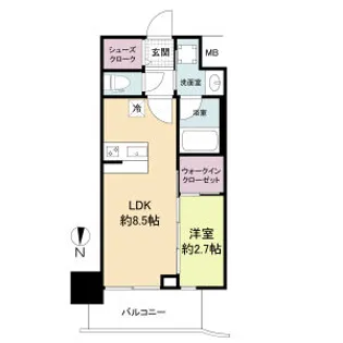 セレニテ江坂グランデ【13階】の間取り