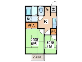 高橋荘【2階】の間取り