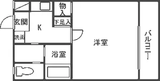 サンリッツ飛鳥【1階】の間取り
