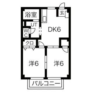 リバティヒルズA【1階】の間取り