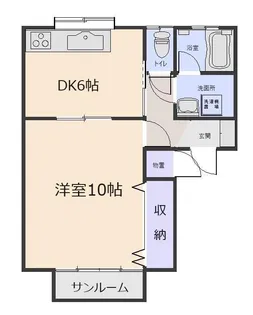 ドリームカーサII【2階】の間取り