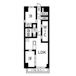 アーチレジデンス川名駅前【4階】の間取り