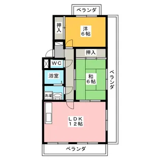 グランドメゾン天子田【4階】の間取り
