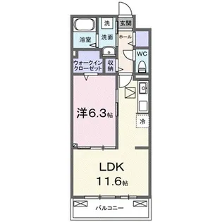 ルミナス コート【1階】の間取り