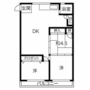 八熊明輝ビル【3階】の間取り