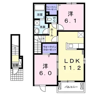 アウローラ小郡III【2階】の間取り