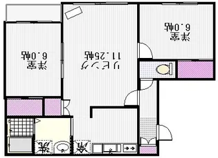 エクセル【1階】の間取り