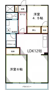 玉野屋コーポラス【2階】の間取り