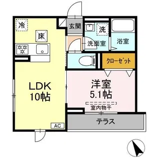 シャルマン【1階】の間取り